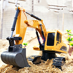 Avis RC Excavator Télécommande Excavator Construction Toys Véhicule Modèle Cadeau 6CH Alliage