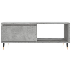 Acheter vidaXL Table basse Gris béton 90x50x36,5 cm Bois d'ingénierie