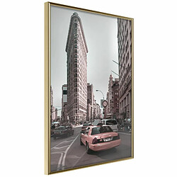 Paris Prix Affiche Murale Encadrée Flatiron Building 20 x 30 cm Or