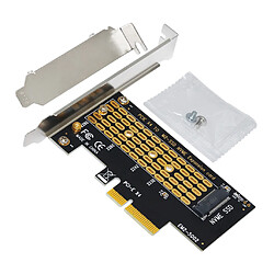 Acheter 2x M.2 NVMe SSD Vers PCI-E 3.0 Adaptateur 4X 16X M2 Convertisseur pour Windows Ou Pro