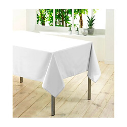 Douceur D'Interieur Nappe rectangulaire unie - 140 x 250 cm - Blanc