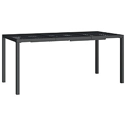 Maison Chic Table de jardin | Table d'extérieur anthracite 165x80x72 cm acier -GKD91056