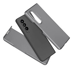 Avizar Coque Samsung Z Fold 3 en 2 Parties Rigide Bande Antidérapante Gris