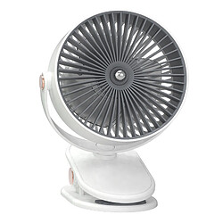 (Blanc) Clipon Conception de Ventilateur Créative Usb Rechargeable Chargeant Le Refroidissement du Ventilateur Portable