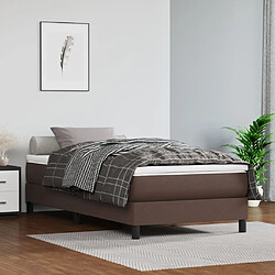 Maison Chic Matelas de lit à ressorts ensachés, Matelas doux Marron 100x200x20 cm -GKD86434