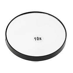 Voyage Miroir D'aspiration Murale 10x Grossissant Pour Maquillage Cosmétique Chambre Miroir Noir