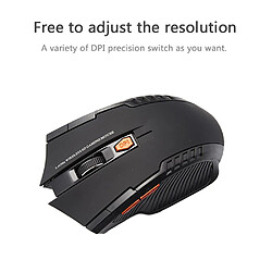 Acheter Souris de jeu rouge 2,4 G, souris optique sans fil à 6 boutons, souris de jeu USB 2000 DPI