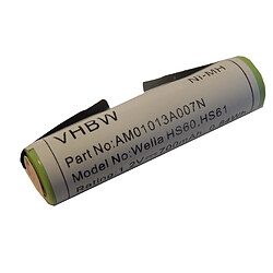 Batterie vhbw 1300mAh (1.2V) pour tondeuse, rasoir électrique Wella Contra HS60, HS61. Remplace: HS60, HS61.