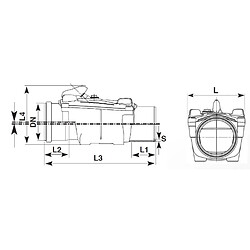 Clapet anti-retour en PVC Ø100 - NICOLL - CART