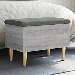 Maison Chic Banc de rangement | Meuble de rangement d'Entrée | Coffres d'Intérieur sonoma gris 62x42x46 cm bois d'ingénierie -MN49250