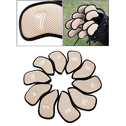 Acheter 10pcs / Pack Couvre-tête De Golf En Maille Pour La Plupart Des Fers Argent