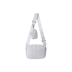 Eko Sac bandoulière avec pochette Modèle Camélia Blanc