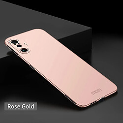 Mofi Coque en TPU Bouclier Slim Givré rigide or rose pour votre Xiaomi Redmi K40 Gaming