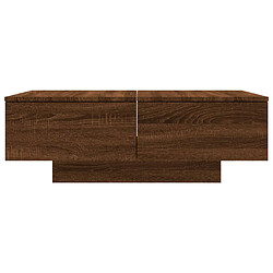 Acheter vidaXL Table basse Chêne marron 90x60x31 cm Bois d'ingénierie