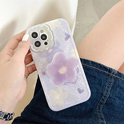 GUPBOO Étui pour iPhone11 support de cas de téléphone portable de style coréen de fleur de peinture à l'huile des femmes