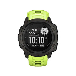 Wewoo Bracelet pour montre connectée Dragonne de remplacement en silicone Garmin Instinct 22mm Vert