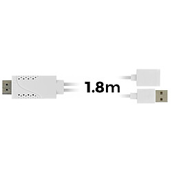 Acheter Avizar Câble USB Femelle MHL Vers HDMI Mâle Et USB Mâle Smartphone / Tablette - Blanc