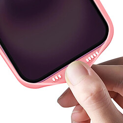 Avizar Coque pour iPhone 16 Semi-rigide Soft-touch Anti-traces Rose Poudré pas cher