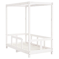 Avis Maison Chic Lit simple Cadre de lit pour enfant,Lit d'Enfant Moderne blanc 70x140 cm bois de pin massif -MN94640