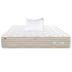 LUXURY LITERIE Matelas 90x190 cm, Sublime, 20 cm, mémoire de forme, ferme, face été/hiver + 1 oreiller