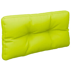 Avis vidaXL Coussin de palette vert vif 70x40x12 cm tissu