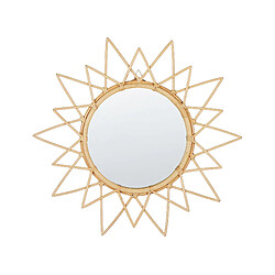 Beliani Miroir AROEK 61 cm Naturel