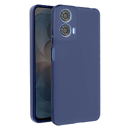 Avizar Coque pour Motorola Moto G24 Power Silicone Souple Mate Bleu Nuit