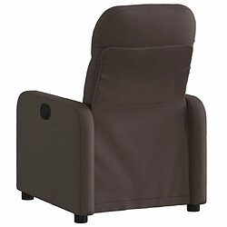 Acheter Maison Chic Fauteuil Relax pour salon, Fauteuil inclinable électrique Marron foncé Tissu -GKD67007