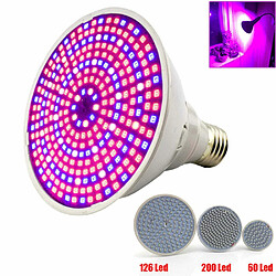 Justgreenbox Full spectrum Plant Grow Led Light Bulbs Lamp lighting for vegs hydro Flower Greenhouse Veg Indoor garden E27, 126 led