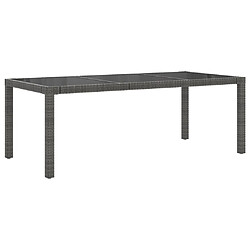 Acheter Maison Chic Mobilier à dîner 9 pcs de jardin avec coussins - Ensemble table et chaises d'extérieur - Salon/Mobilier de jardin classique Résine tressée Gris -MN56410