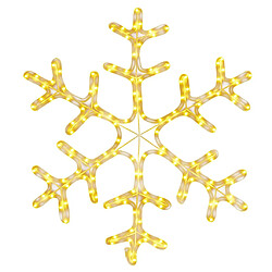 vidaXL Figure de flocon de neige de Noël et 144LED Blanc chaud 59x59cm