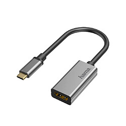 HAMA Adaptateur vidéo, fiche USB-C - port HDMI, Ultra-HD 4K@60Hz, alu