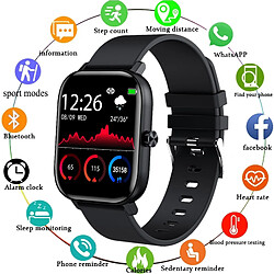 Universal Montres intelligentes Bracelets Hommes Femmes Horloges d'exercice Surveillance du rythme cardiaque Surveillance du sommeil Bluetooth Appel Smartphone Téléphone & 124 ; Smartwatch 1,5 pouces