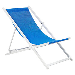 Acheter Beliani Chaise longue Métal Bleu LOCRI II