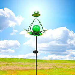 Frog Solar Garden Lights Décoration extérieure étanche pas cher