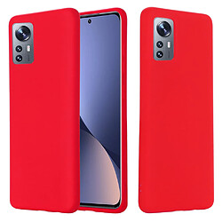 Coque en silicone antichoc avec sangle rouge pour votre Xiaomi 12/12X