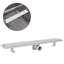 Helloshop26 Drain de douche linéaire 73 cm acier inoxydable drain de plancher 02_0003053