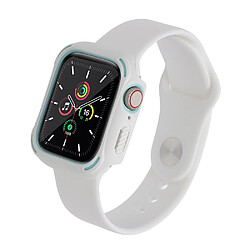 Coque en TPU double couleur, blanc/bleu pour votre Apple Watch Series 7 45mm