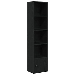 vidaXL Bibliothèque chêne noir 31x24x127 cm bois d'ingénierie