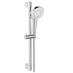 Cstore Ensemble de douche - IDEALRAIN EVO - barre 60 cm et douchette ronde Ø 12,5 cm 3J - Chrome