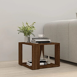 Avis Maison Chic Table basse,Table Console Table d'appoint, Table pour salon Chêne marron 40x40x30 cm Bois d'ingénierie -MN55214