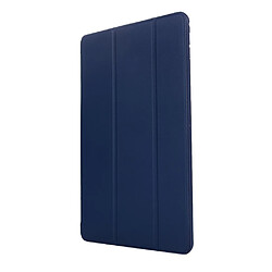 Avis Coque en silicone + PU triple pli avec support bleu foncé pour votre Apple iPad Mini (2019) 7.9 pouces