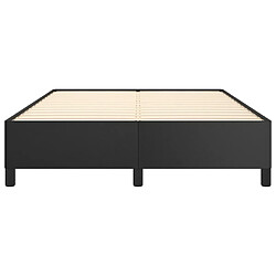 Acheter vidaXL Cadre de lit sans matelas noir 140x200 cm similicuir