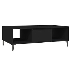 Maison Chic Tabls basse,Table Console pour salon Noir 103,5x60x35 cm Aggloméré -MN21097