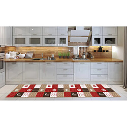 Alter Tapis de cuisine, 100% Made in Italy, Tapis antitache avec impression numérique, Tapis antidérapant et lavable, Modèle Altamira, 280x52 cm