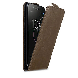 Cadorabo Coque Sony Xperia XZ1 Etui en Marron