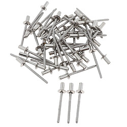 DOME HEAD POP RIVETS OUVERT AVEUGLES EN ACIER INOXYDABLE 4mm dia 50pcs