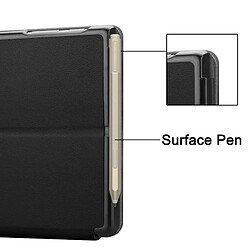 Wewoo Housse Coque Etui en cuir Custer Texture pour ordinateur portable pour Microsoft Surface Go (Noir) pas cher