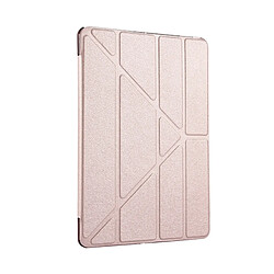 Wewoo Coque or rose pour iPad Pro 10.5 pouces Silk Texture Horizontal déformation flip étui en cuir avec 4 pliage titulaire et sommeil / réveil