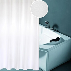 Wewoo Rideau de douche blanc Épaississement imperméable à l'eau et de moisissure Texture en nid d'abeille Polyester Tissu de Rideaux de salle de bain, Taille: 120 * 200cm